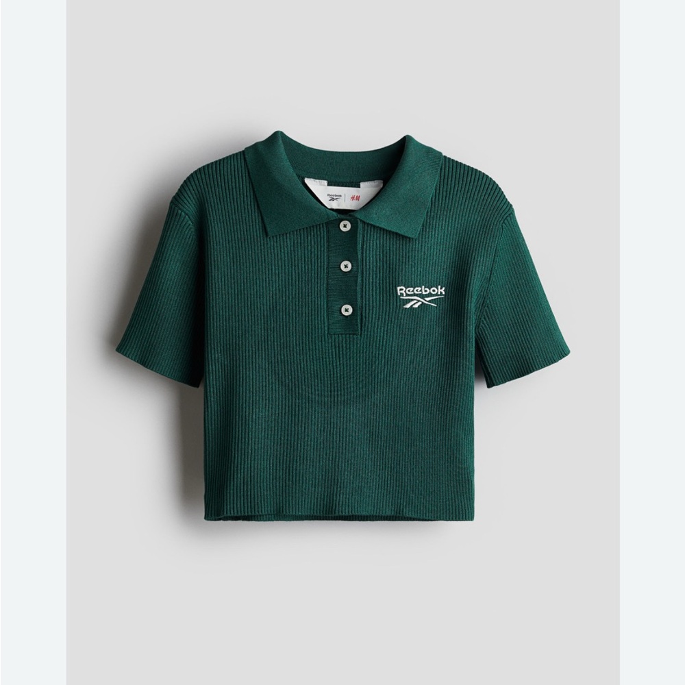Reebok Kids Polo in Deep Green